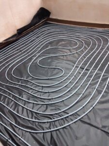 Under floor heating install image