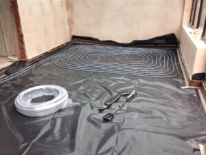 Under floor heating install image