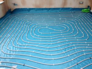Under floor heating install image