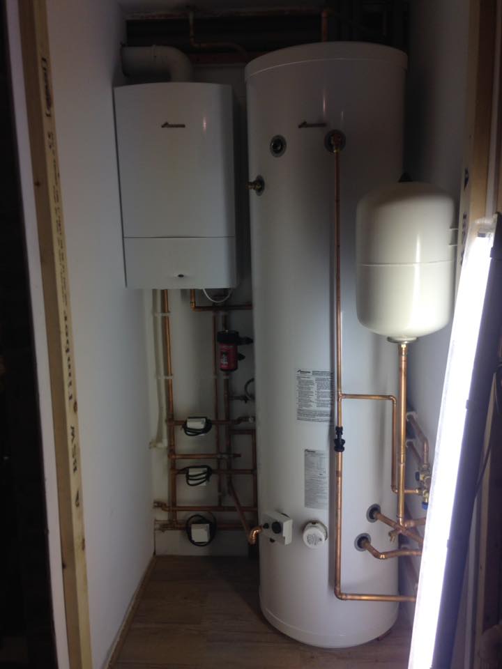 Boiler and DHW cylinder