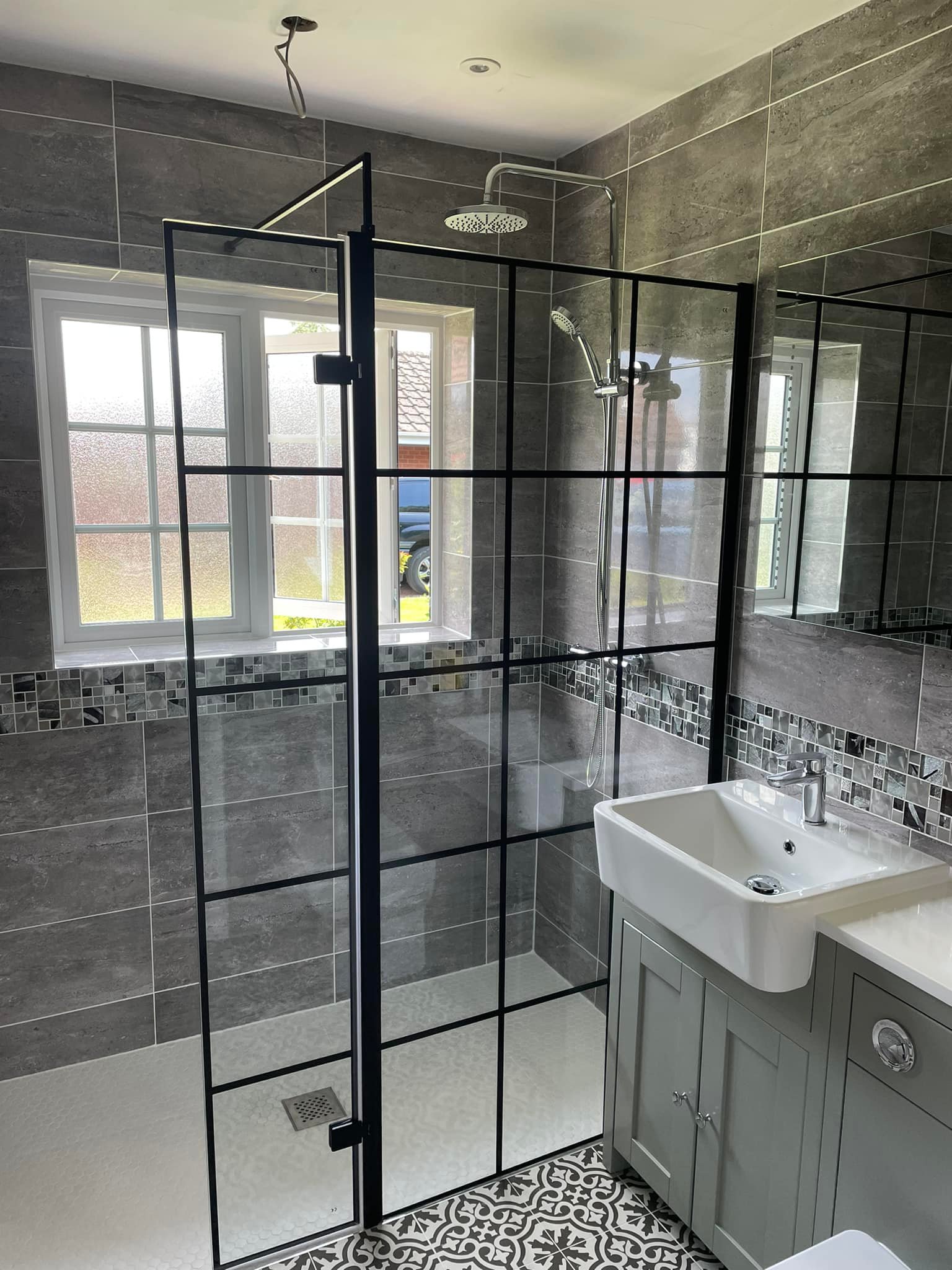 Modern shower room installation