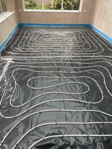 Under floor heating install image
